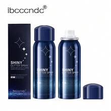 2Pcs Body Glitter Spray For Hair And Body Hairspray For Clothes Long-Lasting Body Shimmer Spray Suitable For Stage