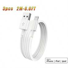 IPhone Charger Cable, Apple Lightning To USB Cable Cord, 2.4A Fast Charging Apple Phone Long Chargers Compatible With Iphone 14/13/12/11/11Pro/11Max/ X/XS/XR/XS Max/8/7/6/5S/SE (3.3ft,6.6ft)