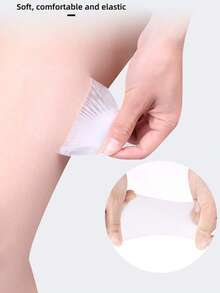 10/20片装大腿内侧防擦伤隐形透明摩擦保护带，吸汗缓冲，多用途便捷粘贴 - 彩色 - 查看 10