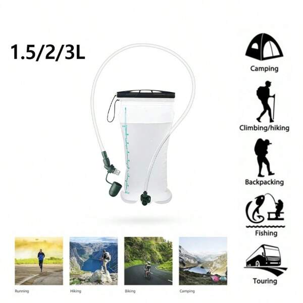 Naturehike 1pc Outdoor Water Bag Bladder, Large Capacity 1.5L/2L/3L, Lightweight For Outdoor Cycling, Hiking, Camping, Hiking, Running