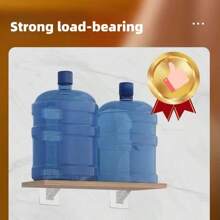 8pcs Strong Load-Bearing Hole-Less Partition Trays Non-Tracking Adhesive Laminate Tray Bathroom Bedroom Kitchen Dormitory Cabinet Closet Partition Non-Slip Side-Turning Thickened Design Adjustable Multi-Layer Shelf Bracket,Back To School