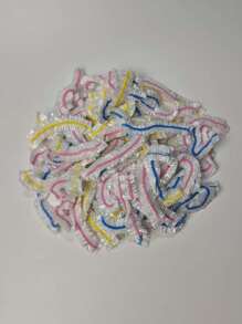 100PCS Disposable Plastic WrapFor Keeping Leftover Foods FreshWith Elastic And Self Seal Closure,Suitable For Covering Bowls AndDishes, Home Use