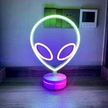 1 pièce Enseigne au néon tête de vache rose 11x10x0,7 po environ 28x25,5x1,8 cm Lumière décorative à LED, alimentée par batterie ou USB (flamme, nuage, éclair, pont arc-en-ciel) Lumière néon pour bureau ou décoration murale, toile de fond pour diffusion en direct d'influenceur, convient pour la chambre, la maison, les fêtes, les anniversaires, les demandes en mariage, la Saint-Valentin, la Fête des mères, la décoration de Noël