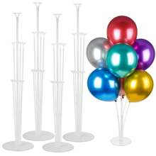 2/4/6 Sets Balloon Stand Kits, Balloon Sticks Holder With Base For Table Graduation Birthday Gender Reveal Party Decorations,Graduation Party Decorations Wedding,Halloween, Christmas Decorations(Reusable)