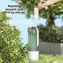 1 件二合一便携式宠物水和食物容器，透明可见的水瓶设计，遛狗喂食器，宠物旅行喝水器，狗和猫饮水器，宠物旅行水瓶，专为爱狗人士设计的便捷二合一饮水壶 - 彩色 - 查看 4