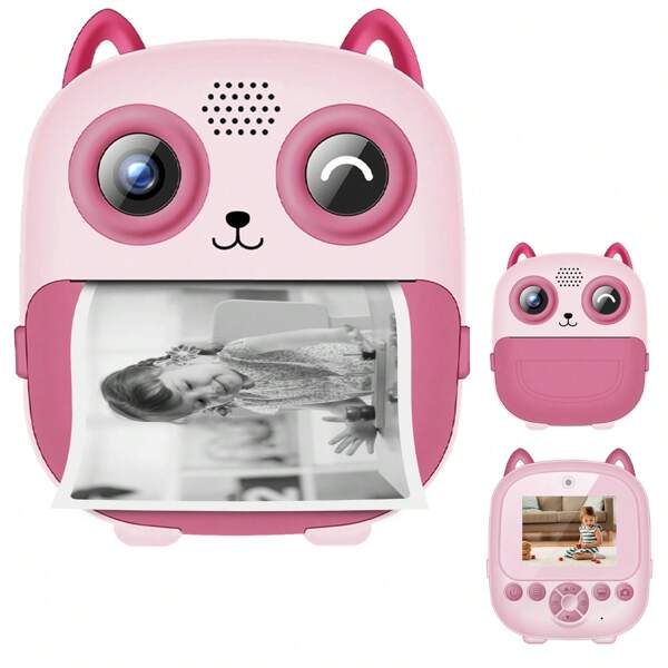 Appareil photo instantané pour enfants - vidéo HD, jouet portable pour filles et garçons de 3 à 12 ans, cadeaux de Noël et d'anniversaire