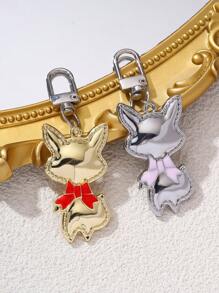 1pc Cute Fox Shaped Alloy DIY Jewelry Pendant