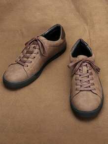 Mocasines clásicos y retro para hombres, con suela de goma, cómodos zapatos deportivos planos para uso diario y desplazamientos estudiantiles