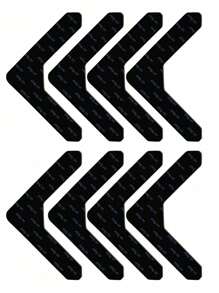 4 件/8 件/16 件地毯胶带、PU 可水洗防滑可重复使用地毯防滑垫、防滑 PU 地垫、PU 纳米固定地毯贴纸 - 黑色 - 查看 11