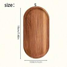 1/2/3 件椭圆形木制拼盘，适用于食物派对装饰、小碗、长烘焙食物盘、木制餐盘、家居装饰、奶酪盘、蛋糕甜点盘、小吃开胃菜盘、圣诞礼物