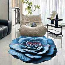 1pc 3D Floral Anti-Slip Floor Mat, Sofa Pad, Bedroom/Living Room Carpet, Bedside Rug, Diatomaceous Earth Absorbent Washable Area Carpet, Beautiful Home Decoration Gift Bathroom Accessories Back To School Entryway Decor Bathroom Kitchen Decor