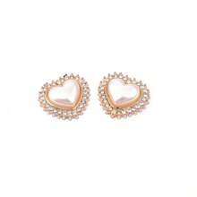 10pcs/30pc Heart-Shaped Rhinestone & Faux Pearl Decor Home Clothing Accessories DIY Jewelry Making Supplies