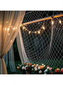 1件渔网装饰品，适用于美人鱼、海盗、航海、海底主题派对、夏威夷草裙舞海滩派对、房间装饰、夏季家居装饰 - 彩色 - 查看 7