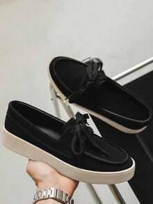 Nuevos mocasines informales con suela de goma suave y transpirable para hombres, de slip-on, diseño 2025