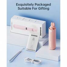 TFFFPortable Handheld Mini Fan: 2 In 1 Rechargeable Hand Held Fan With Backup Power And Digital Display Summer Essentials For Travel Concerts Makeup Lash Gifts For Women Girls Pink