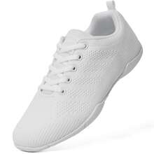 Cheer Shoes Women White Cheerleading Dance Shoes  Casual    Lace Up - 白色 - 查看 10