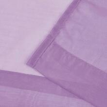 New  2 Panels Solid Color Lilac Purple Sheer Curtains Elegant Rod Pocket Window Voile Panels Drap For Bedroom Living Room (52X95 Inch) - Lilac Purple 52 W x 95 L (Pack -2) - View 6