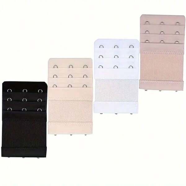 2pcs Seamless Bra Extenders For Women, Stainless Steel Elastic Strap Bra Extension Hooks, Fits All Bra Sizes