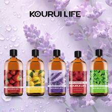 KOURUILIFE Aceite esencial aromático de plantas, con aromas de fresa, limón, lavanda, rosa y menta. Ambientador, desodorante, apto para máquina de aromaterapia, humidificador, difusor, para interior del hogar, dormitorio, estudio, oficina. Contiene múltiples sabores, regalo ideal para familiares y amigos.