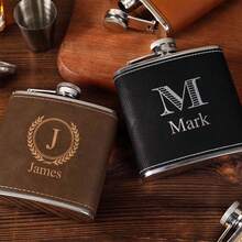 Personalized Flask For Men, Personalized Portable Flask For Men, Groomsman Gift, Customized Groomsman Flask, Best Gift For Men, Groomsman Proposal Flask, Portable Flask For Men, Personalized Flask, Groomsman Gift, Customized Flask, Groomsman Flask, Men's Flask Set, Groomsman Flask, Groomsman Proposal, Best Gift For Men, Best Flask For Men, Wedding Flask, Gift For Him, Brunch Essential - Multicolor - View 3