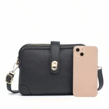 Bolso de embrague con 3 bolsillos, Bolso de hombro para mujer 2025 Nuevo, Bolso cruzado y soporte para teléfono
