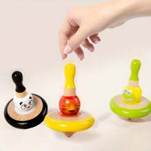Juego de trompos de madera para bebés y niños pequeños, juguetes educativos STEM giratorios, regalo de cumpleaños para niños y niñas