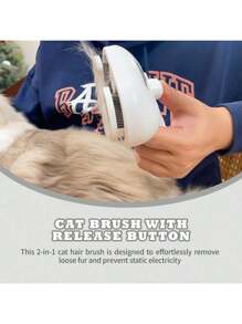 1 Peça Escova a Vapor para Gato, Escova 3 em 1 para Gatos para Remoção de Pelos e Tosa, Escova com Água para Gatos e Cachorros, Pente para Remoção de Pelos de Animais de Estimação de Pelo Curto e Longo, Escova Slicker de Autolimpeza com Botão de Liberação, Escova a Vapor para Gato/Cachorro, Escova de Banho para Gato, Escova a Vapor para Animais de Estimação, Escova para Gato com Água - Spray para Pelos de Animais de Estimação