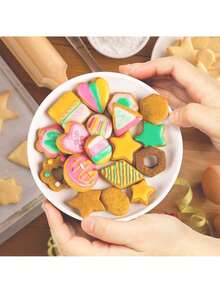 30 件套饼干切刀套装、迷你饼干切刀套装、家用饼干切刀、面团切刀、蛋糕皮切刀和水果切刀