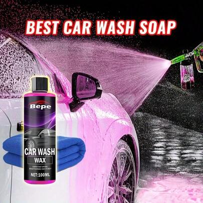 Högskummande koncentrerad biltvättsåpa - Snow Foam Wash Soap (Lämplig för skumkanon, skumpistol eller hinktvättvätska), allt-i-ett bilvårdslösning