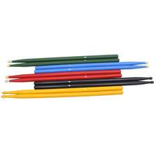 1 par de baquetas de arce profesionales de 16", mazos de madera de alta densidad con diseño de agarre antideslizante para instrumentos de percusión de jazz/rock - Multicolor - Ver 4