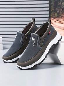 老北京风格休闲帆布鞋，软底防滑老年步行鞋，中老年男士，2000 年代春季风格情人节创意 - 彩色 - 查看 16