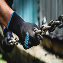 Gorilla Grip Gloves, Max Grip, All Purpose Work Gloves, Slip Resistant, Nylon Shell, Large, 10 Pairs