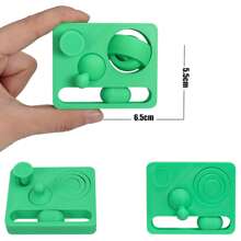 1 pieza Juguete antiestrés de estilo deslizante con impresión 3D, juguete de descompresión con empuje infinito, juguete girador de manos, cubo de rompecabezas, almohadilla multifuncional antiestrés