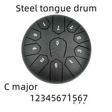 11 音符 C 大调钢舌鼓，6 英寸，空灵疗愈打击乐器