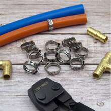 Pex Clamps, 50pcs 1 Inch 304 Stainless Steel PEX Cinch Crimp Rings Pinch Clamps For PEX Tubing Pipe Fitting Connections