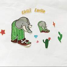 24 件 Tung Tung Tung Sahur 动物娃娃贴纸包 - 耐用防水乙烯基贴花，适用于滑板、笔记本电脑和自行车 | 易剥离粘贴，防褪色卡通图案，DIY 面部敷料贴纸，非常适合派对礼物、学校礼物、节日礼品袋、毛绒玩具贴纸、Huto 玩具、Tangu 主题、Tralala 模型珠宝、Sahur 主题、Tralero、意大利脑腐烂 - 彩色 - 查看 7