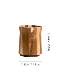 LEEAN 厨房台面相思木餐具架，360°旋转木制烹饪用具罐，适用于台面，7.2英寸/5.9英寸大号铲刀用具收纳盒，农舍厨房装饰 - 彩色 - 查看 8