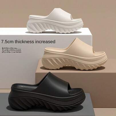 1 Đôi dép thời trang ngoài trời dành cho nữ, chất liệu EVA, cao gót 2,95 inch, đế dày chống trượt mềm mại, giày dép, lựa chọn mùa xuân hè, quà tặng cho phù dâu, trang trí phòng ngủ, bãi biển, du lịch, dành cho nam, dành cho nữ, kỳ nghỉ, đồ dễ thương, quà tặng Ngày của Mẹ, trang trí phòng ngủ, sân vườn, trang trí nhà bếp, mùa hè, bãi biển, đồ dùng cần thiết khi đi du lịch, trang trí phòng, đồ mềm mại, lễ tốt nghiệp
