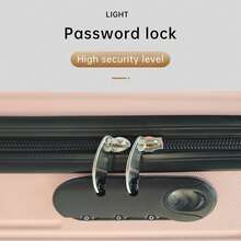 欧盟制造注册手提箱，ABS塑料硬壳行李箱，大容量，旅行，防水，加固，静音轮，安全锁