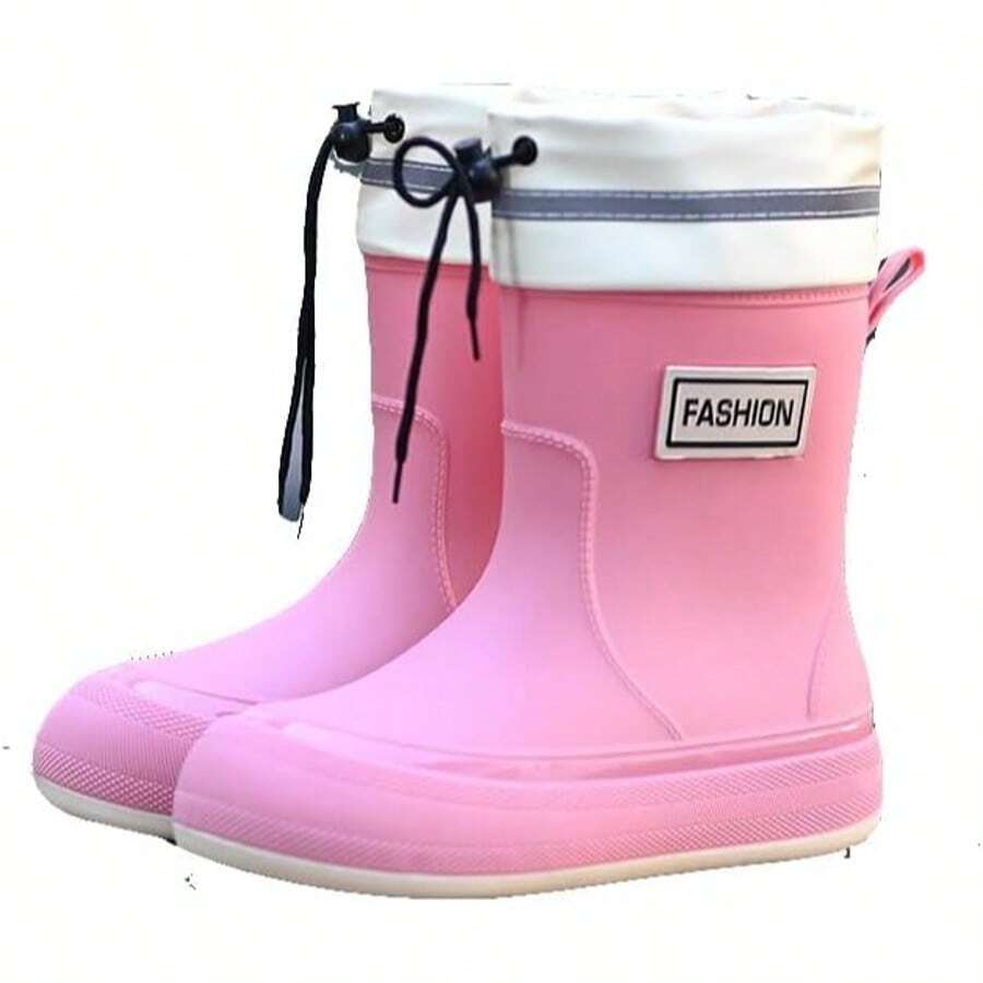 Women Rain Footwear - Baby Pink - View 1