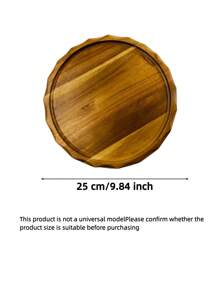 1pc Rosewood Wave Edged Serving Tray, Creative Decorative Tray For Coffee Table, Fruit Tray, Kitchen Utensils, Suitable For Entertaining Guests, Also Can Be Used As Decorative Tray, Tabletop Decor Tray, Decorative Tray, Center Piece Tray, Jewelry Tray, Cosmetic Tray, Birthday Display Stand, Wedding Candy Tray, Cupcake Tray, Suitable For Birthday