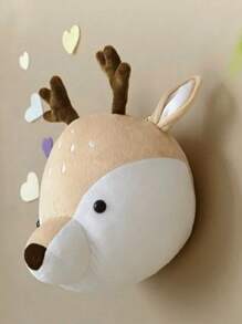 Ins Style Dynamic Head Wall Decoration: Nordic Style House Decoration 3D Cartoon Doll Pendant Early Education Cognitive Teaching Tool
