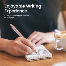 Gel Pens, 6pcs 0.5mm Fine Point Smooth Writing Pens, Quick Dry Black Ink Pens Journaling And Note Taking, Cute Aesthetic Pens Office School & Home Supplies