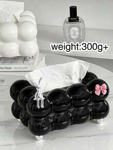 1pc,Light Luxury Tissue Box, Home Daily Use Desktop Tissue Storage Box, Suitable For Bedroom, Living Room And Car, Home Decoration, Kitchen Gadgets Storage