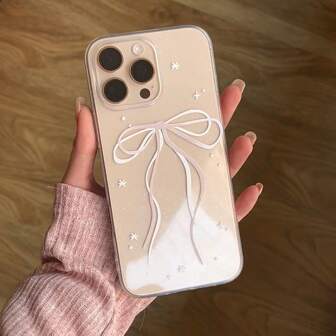 1 件极简主义闪光透明丝带蝴蝶结保护手机壳，适用于 16 Pro Max/16/16 Pro/16 Plus/15/15 Pro Max/15 Pro/15 Plus/11/11 Pro/11 Pro Max/12/13/14 Pro/11 Pro/12 Pro/12 Pro Max/13 Pro/13 Max/13 Pro/14 Pro 14 May/14 Plus/12 Mini/13 Mini 软壳，创意设计