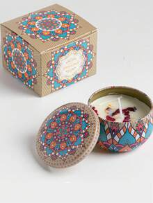 香薰套装，自制大豆蜡烛杯，用于婚礼和节日装饰的花蜡烛，送给家人和朋友的完美礼物，生日、情人节或母亲节旅行用的香薰蜡烛锡罐，香薰礼盒，房间装饰，毕业礼物