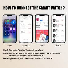 2025 新款男士健康智能手表，2.04 英寸（6.35 厘米）AMOLED 屏幕，ECG、PPG、心率、血压、尿酸监测、睡眠监测智能手表，具有无线通话、语音助手、信息提醒功能，配备 530mAh 超大容量电池，适用于 Android/iOS 女士健身追踪器智能手表，不错的礼物 - 彩色 - 查看 13