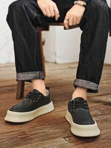 Herren Leicht Anti-Rutsch Leder Oberfläche Mode Lässig Vielseitig Sneaker Schuhe