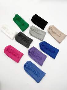 1/2/3/5 Pares de Calcetines mujer de pila rota de unicolor, calcetines de tripulación con agujeros rotos, estilo vintage, gruesos, para pareja, calcetines hasta el tobillo con agujeros en la calle