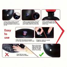 1 Piece 1.6m Adult Young People Universal Fitness Vertical Inflatable Sandbag Boxing Column Inflatable Tumbler Sandbag Punching Bag